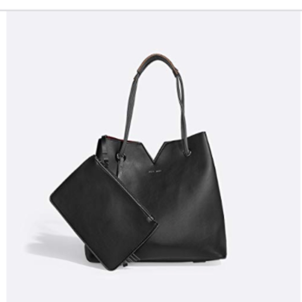 Pixie Mood Jasmine Crossbody Convertible Bucket Tote Bag Purse Black Grey